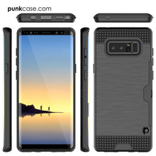 Cargar imagen en el visor de la galería, Galaxy Note 8 Case, PUNKcase [SLOT Series] Slim Fit  Samsung Note 8 [Black] (Color in image: White)
