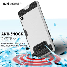 Cargar imagen en el visor de la galería, Galaxy Note 8 Case, PUNKcase [SLOT Series] Slim Fit  Samsung Note 8 [Silver] (Color in image: Navy)
