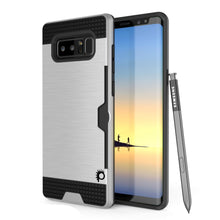 Cargar imagen en el visor de la galería, Galaxy Note 8 Case, PUNKcase [SLOT Series] Slim Fit  Samsung Note 8 [Silver] (Color in image: Silver)
