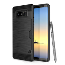 Cargar imagen en el visor de la galería, Galaxy Note 8 Case, PUNKcase [SLOT Series] Slim Fit  Samsung Note 8 [Black] (Color in image: Black)
