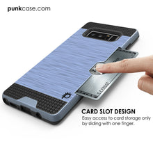 Cargar imagen en el visor de la galería, Galaxy Note 8 Case, PUNKcase [SLOT Series] Slim Fit  Samsung Note 8 [Navy] (Color in image: White)
