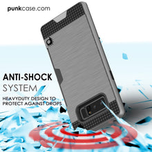 Cargar imagen en el visor de la galería, Galaxy Note 8 Case, PUNKcase [SLOT Series] Slim Fit  Samsung Note 8  [Grey] (Color in image: Gold)
