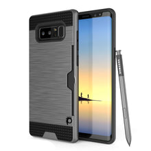 Cargar imagen en el visor de la galería, Galaxy Note 8 Case, PUNKcase [SLOT Series] Slim Fit  Samsung Note 8  [Grey] (Color in image: Grey)
