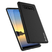 Cargar imagen en el visor de la galería, Galaxy Note 8 Case, Punkcase CarbonShield, Heavy Duty with PUNKSHIELD Screen Protector for Samsung Note 8 [jet black] 
