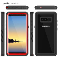 Cargar imagen en el visor de la galería, Galaxy Note 8 Case, Punkcase [Extreme Series] [Slim Fit] [IP68 Certified] [Shockproof] Armor Cover W/ Built In Screen Protector [Red] (Color in image: White)
