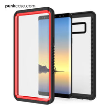 Cargar imagen en el visor de la galería, Galaxy Note 8 Case, Punkcase [Extreme Series] [Slim Fit] [IP68 Certified] [Shockproof] Armor Cover W/ Built In Screen Protector [Red] (Color in image: Black)
