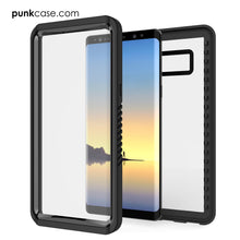 Cargar imagen en el visor de la galería, Galaxy Note 8 Case, Punkcase [Extreme Series] [Slim Fit] [IP68 Certified] [Shockproof] Armor Cover W/ Built In Screen Protector [Black] (Color in image: Light Blue)
