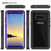 Cargar imagen en el visor de la galería, Galaxy Note 8 Case, Punkcase [Extreme Series] [Slim Fit] [IP68 Certified] [Shockproof] Armor Cover W/ Built In Screen Protector [Purple] (Color in image: Black)
