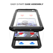 Cargar imagen en el visor de la galería, Galaxy Note 8, Ghostek Nautical Series Waterproof Case for Samsung Galaxy Note 8 Heavy Duty | Black (Color in image: Red)
