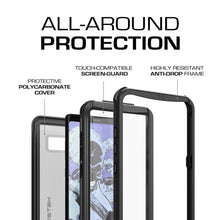 Cargar imagen en el visor de la galería, Galaxy Note 8, Ghostek Nautical Series Waterproof Case for Samsung Galaxy Note 8 Heavy Duty | Black 
