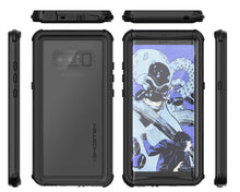 Cargar imagen en el visor de la galería, Galaxy Note 8, Ghostek Nautical Series Waterproof Case for Samsung Galaxy Note 8 Heavy Duty | Black 
