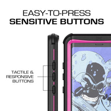 Cargar imagen en el visor de la galería, Galaxy Note 8, Ghostek Nautical Series Waterproof Case for Samsung Galaxy Note 8 Heavy Duty | Pink 
