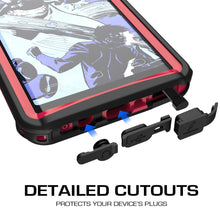 Cargar imagen en el visor de la galería, Galaxy Note 8, Ghostek Nautical Galaxy Note 8 Case Military Grade Armor Waterproof Cover | Red 
