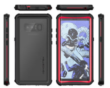 Cargar imagen en el visor de la galería, Galaxy Note 8, Ghostek Nautical Galaxy Note 8 Case Military Grade Armor Waterproof Cover | Red 
