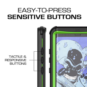 Galaxy Note 8, Ghostek Nautical Series Waterproof Case for Samsung Galaxy Note 8 Heavy Duty | Green 