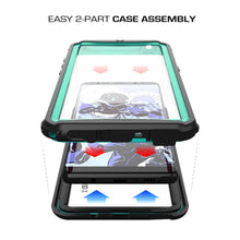 Cargar imagen en el visor de la galería, Galaxy Note 8, Ghostek Nautical Galaxy Note 8 Case Military Grade Armor Waterproof Cover | Teal (Color in image: Black)
