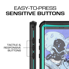 Cargar imagen en el visor de la galería, Galaxy Note 8, Ghostek Nautical Galaxy Note 8 Case Military Grade Armor Waterproof Cover | Teal 

