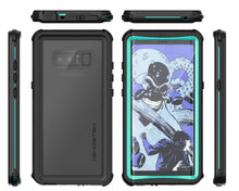 Cargar imagen en el visor de la galería, Galaxy Note 8, Ghostek Nautical Galaxy Note 8 Case Military Grade Armor Waterproof Cover | Teal 
