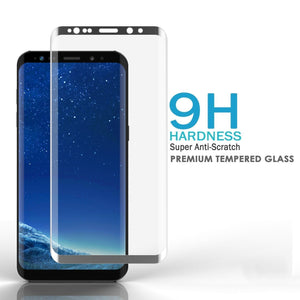 Galaxy S20 Ultra Silver Punkcase Glass SHIELD Tempered Glass Screen Protector 0.33mm Thick 9H Glass (Color in image: Black)