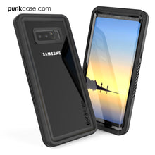 Cargar imagen en el visor de la galería, Galaxy Note 8 Case, Punkcase [Extreme Series] [Slim Fit] [IP68 Certified] [Shockproof] Armor Cover W/ Built In Screen Protector [Clear] (Color in image: Black)
