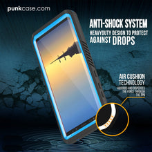 Cargar imagen en el visor de la galería, Galaxy Note 8 Case, Punkcase [Extreme Series] [Slim Fit] [IP68 Certified] [Shockproof] Armor Cover W/ Built In Screen Protector [Light Blue] (Color in image: Pink)
