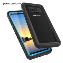 Cargar imagen en el visor de la galería, Galaxy Note 8 Case, Punkcase [Extreme Series] [Slim Fit] [IP68 Certified] [Shockproof] Armor Cover W/ Built In Screen Protector [Light Blue] (Color in image: Red)
