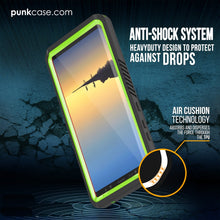 Cargar imagen en el visor de la galería, Galaxy Note 8 Case, Punkcase [Extreme Series] [Slim Fit] [IP68 Certified] [Shockproof] Armor Cover W/ Built In Screen Protector [Light Green] (Color in image: Black)
