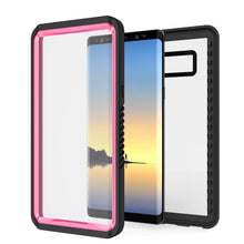 Cargar imagen en el visor de la galería, Galaxy Note 8 Waterproof Case, Punkcase [Extreme Series] [Slim Fit] [IP68 Certified] [Shockproof] [Snowproof] [Dirproof] Armor Cover W/ Built In Screen Protector for Samsung Galaxy Note 8 [Pink] (Color in image: White)

