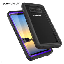 Cargar imagen en el visor de la galería, Galaxy Note 8 Case, Punkcase [Extreme Series] [Slim Fit] [IP68 Certified] [Shockproof] Armor Cover W/ Built In Screen Protector [Purple] (Color in image: Clear)
