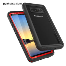 Cargar imagen en el visor de la galería, Galaxy Note 8 Case, Punkcase [Extreme Series] [Slim Fit] [IP68 Certified] [Shockproof] Armor Cover W/ Built In Screen Protector [Red] (Color in image: Light green)

