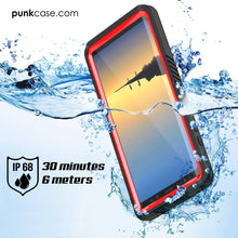 Cargar imagen en el visor de la galería, Galaxy Note 8 Case, Punkcase [Extreme Series] [Slim Fit] [IP68 Certified] [Shockproof] Armor Cover W/ Built In Screen Protector [Red] (Color in image: Clear)
