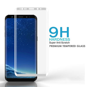 Galaxy S21 Ultra White Punkcase Glass SHIELD Tempered Glass Screen Protector 0.33mm Thick 9H Glass (Color in image: Black)