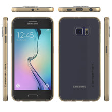 Load image into Gallery viewer, Galaxy S6 Case, Ghostek Cloak Series Gold  Slim Premium Protective Hybrid Impact Glass Armor (Color in image: black)
