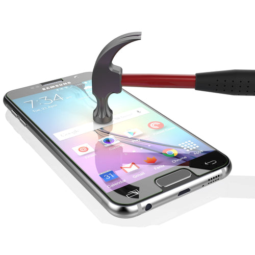 Galaxy S6 Clear Punkcase Glass SHIELD Tempered Glass Screen Protector 0.33mm Thick 9H Glass (Color in image: clear)