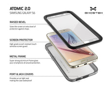 Load image into Gallery viewer, Galaxy S6 Waterproof Case, Ghostek Atomic 2.0 Silver Water/Shock/Dirt/Snow Proof | Lifetime Warranty (Color in image: Gold)
