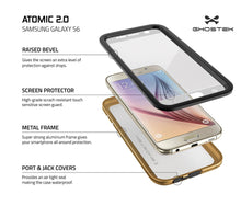 Load image into Gallery viewer, Galaxy S6 Waterproof Case, Ghostek Atomic 2.0 Gold  Water/Shock/Dirt/Snow Proof | Lifetime Warranty (Color in image: Silver)
