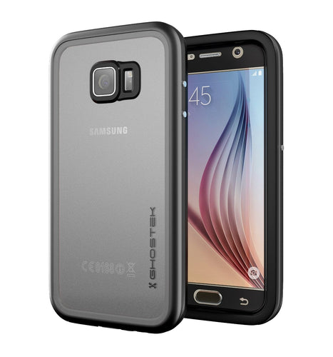 Galaxy S6 Waterproof Case, Ghostek Atomic 2.0 Black  Water/Shock/Dirt/Snow Proof | Lifetime Warranty (Color in image: Black)