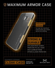 Load image into Gallery viewer, Galaxy S7 Case, Ghostek Cloak Series Gold  Slim Premium Protective Hybrid Impact Glass Armor (Color in image: pink)

