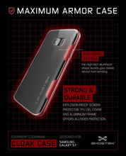 Load image into Gallery viewer, Galaxy S7 Case, Ghostek Cloak Series Red  Slim Premium Protective Hybrid Impact Glass Armor (Color in image: pink)
