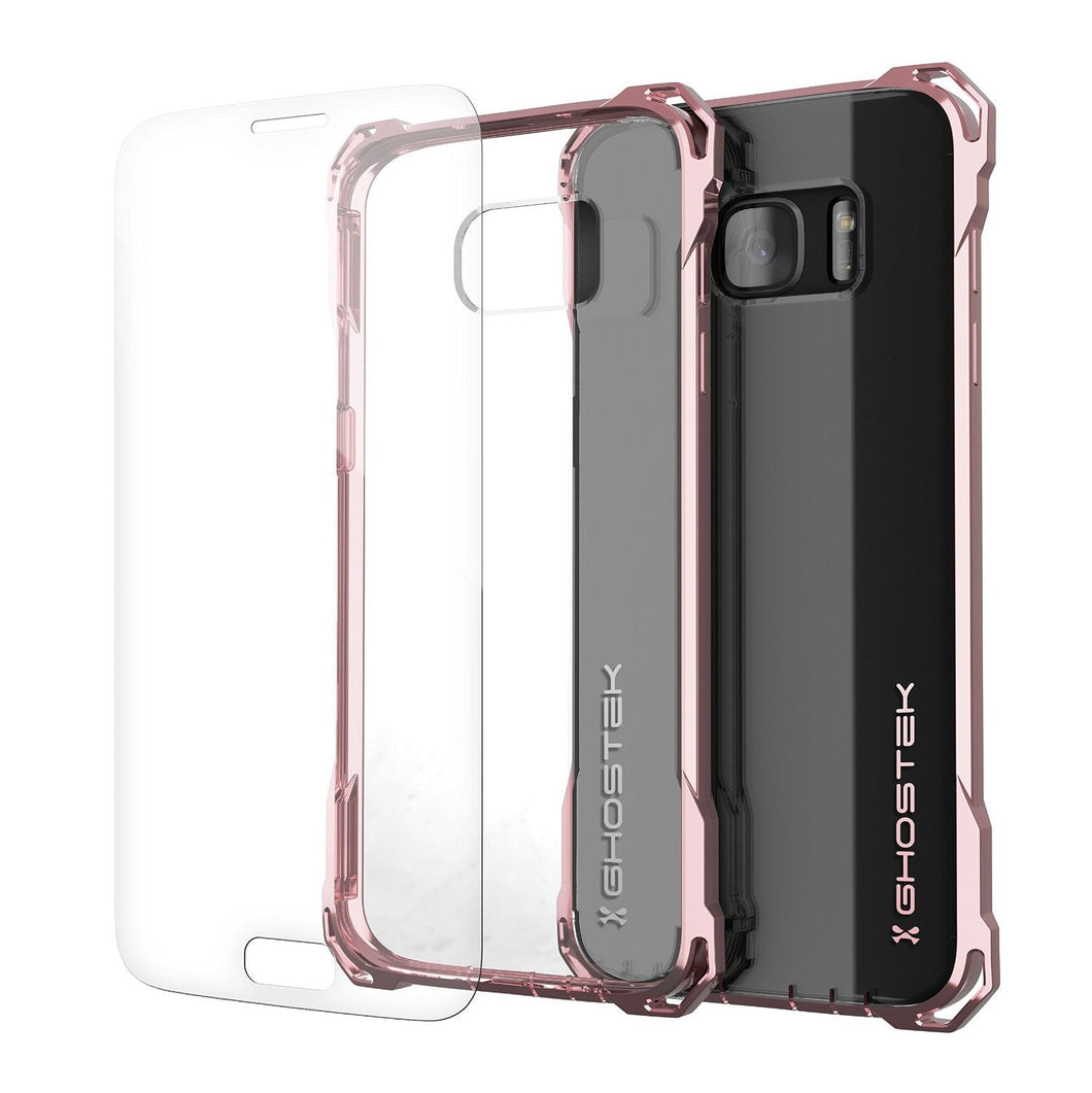 S7 Edge Case, Ghostek® Covert Peach Series Premium Impact Cover | Lifetime Warranty Exchange (Color in image: peach)
