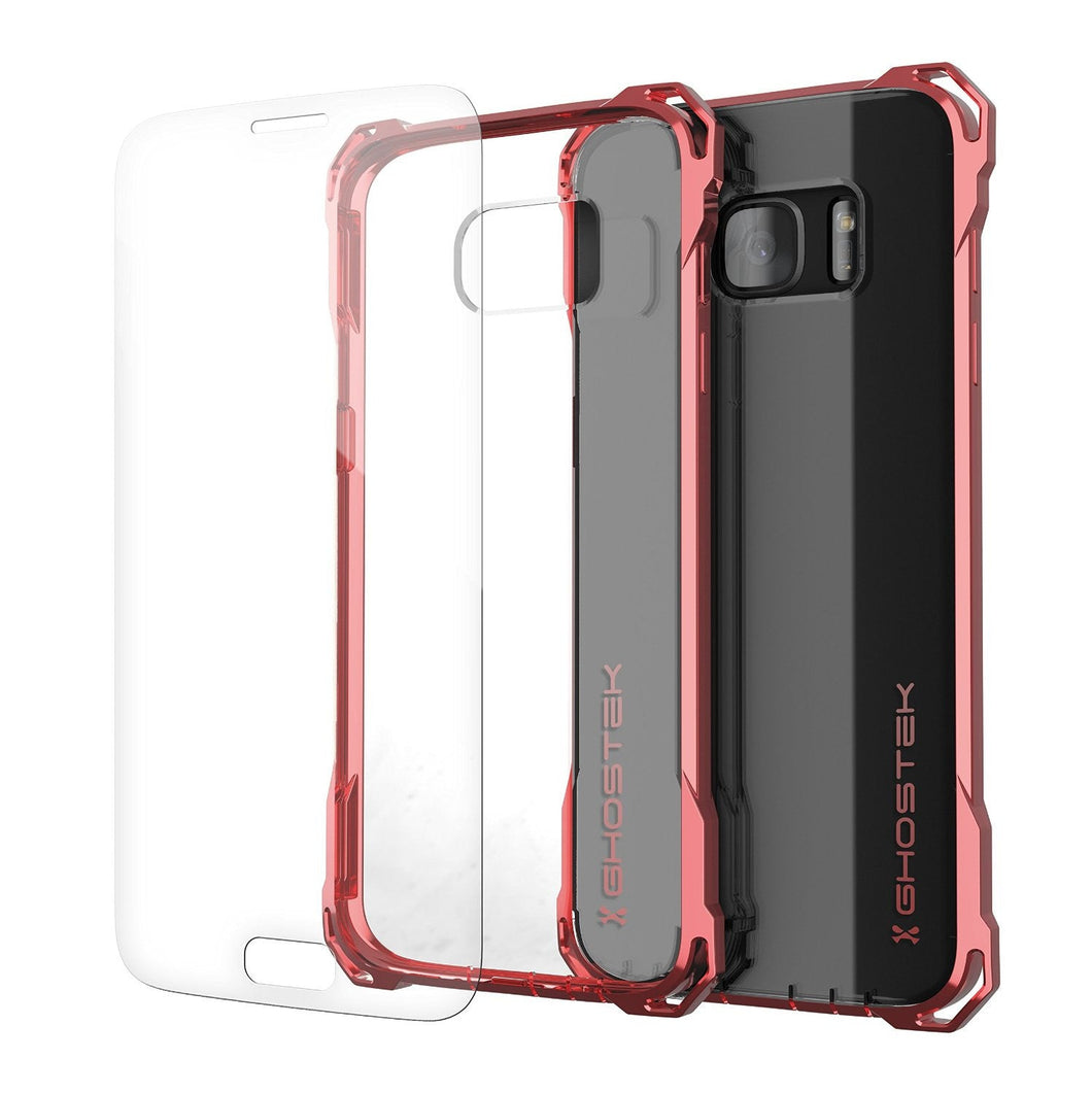 S7 Edge Case, Ghostek® Covert Rose Pink Series Premium Impact Cover | Lifetime Warranty Exchange (Color in image: rose pink)