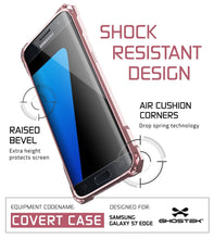 Cargar imagen en el visor de la galería, S7 Edge Case, Ghostek® Covert Peach Series Premium Impact Cover | Lifetime Warranty Exchange (Color in image: clear)
