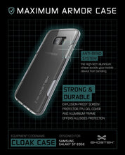 Cargar imagen en el visor de la galería, S7 Edge Case Ghostek® Cloak Silver Series Slim | Aluminum Frame Lifetime Warranty Exchange (Color in image: Red)
