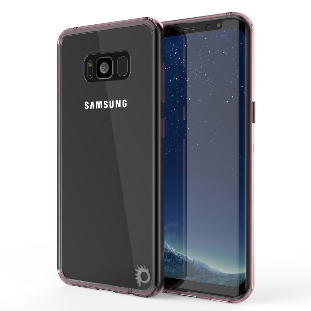 S8 Case Punkcase® LUCID 2.0 Crystal Pink Series w/ PUNK SHIELD Screen Protector | Ultra Fit (Color in image: crystal pink)