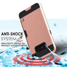 Cargar imagen en el visor de la galería, Galaxy S8 Case, PUNKcase [SLOT Series] [Slim Fit] Dual-Layer Armor Cover w/Integrated Anti-Shock System, Credit Card Slot [Rose Gold] (Color in image: Gold)
