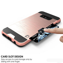 Cargar imagen en el visor de la galería, Galaxy S8 Case, PUNKcase [SLOT Series] [Slim Fit] Dual-Layer Armor Cover w/Integrated Anti-Shock System, Credit Card Slot [Rose Gold] (Color in image: White)
