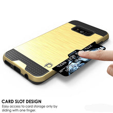 Cargar imagen en el visor de la galería, Galaxy S8 Case, PUNKcase [SLOT Series] [Slim Fit] Dual-Layer Armor Cover w/Integrated Anti-Shock System, Credit Card Slot [Gold] (Color in image: White)
