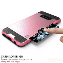 Cargar imagen en el visor de la galería, Galaxy S8 Case, PUNKcase [SLOT Series] [Slim Fit] Dual-Layer Armor Cover w/Integrated Anti-Shock System, Credit Card Slot [Pink] (Color in image: White)
