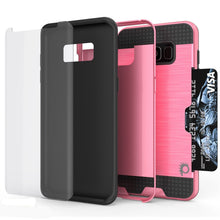 Cargar imagen en el visor de la galería, Galaxy S8 Case, PUNKcase [SLOT Series] [Slim Fit] Dual-Layer Armor Cover w/Integrated Anti-Shock System, Credit Card Slot [Pink] (Color in image: Silver)
