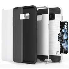 Cargar imagen en el visor de la galería, Galaxy S8 Case, PUNKcase [SLOT Series] [Slim Fit] Dual-Layer Armor Cover w/Integrated Anti-Shock System, Credit Card Slot [White] (Color in image: Silver)
